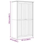 vidaXL Armoire BODO Marron miel 53 5 x 99 x 173 cm Bois d'ingénierie