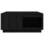 vidaXL Table basse Noir 80x81x36 5 cm Bois massif de pin