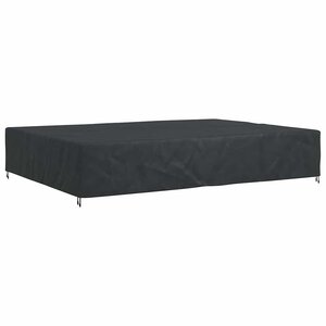 vidaXL Housse pour mobilier d'extérieur Noir 350 x 260 x 90 cm 210D