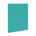 vidaXL Store plissé vert pétrole 105x100cm largeur du tissu 104 4cm