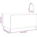 vidaXL Housse pour mobilier d'extérieur Noir 170 x 100 x 70 cm 420D