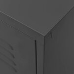 vidaXL Meuble TV Anthracite 105x35x50 cm Acier