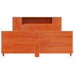 vidaXL Cadre de lit sans matelas cire marron 120x200cm bois pin massif