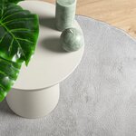 vidaXL Tapis OVIEDO à poils courts gris Ø 120 cm