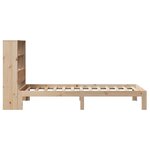 vidaXL Lit bibliothèque sans matelas 90x190 cm bois de pin massif