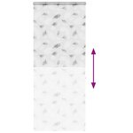 vidaXL Store enrouleur de douche avec cassette largeur du tissu 96 cm