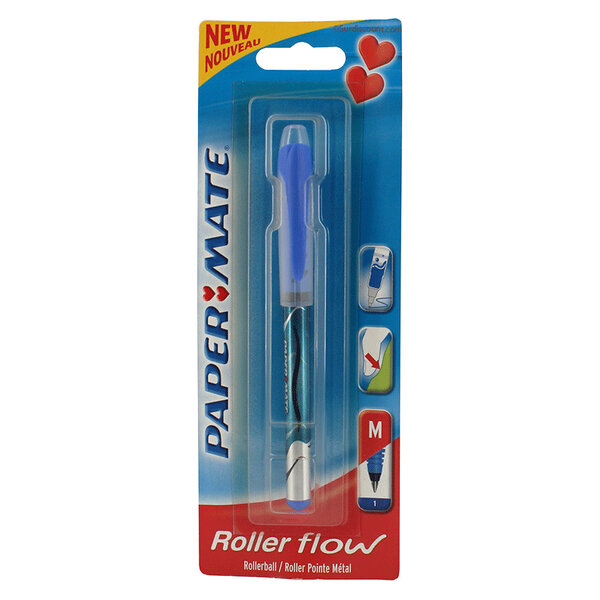 Stylo bille bleu roller flow - paper mate