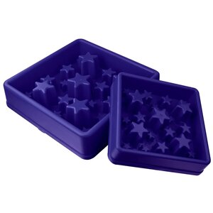 EAT SLOW LIVE LONGER Mangeoire lente Star Bleu S