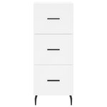 vidaXL Buffet blanc 34 5x34x90 cm bois d'ingénierie