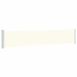 vidaXL Auvent latéral rétractable de patio 117x600 cm Crème