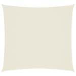 vidaXL Voile de parasol tissu oxford carré 6x6 m crème