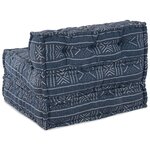 Pouf modulable vidaXL Indigo 70x70x54 en tissu