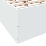 vidaXL Cadre de lit sans matelas blanc 160x200 cm