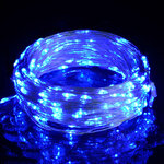 vidaXL Guirlande LED avec 300 LED Bleu 30 m