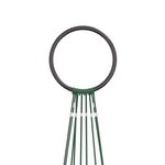 vidaXL Sapin de Noël sur mât de drapeau 310 LED Blanc chaud 300 cm