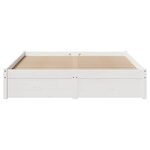 vidaXL Cadre de lit sans matelas blanc 140x190 cm bois de pin massif