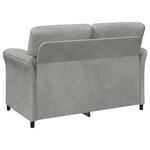 vidaXL Sofa 2 places Gris clair 138 x 83 x 95 cm Velours