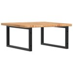 vidaXL Étagère de vasque murale acier et bois de chêne massif