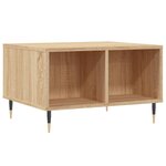 vidaXL Table basse Chêne sonoma 60x50x36 5 cm Bois d'ingénierie