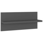 vidaXL Étagères murales 4 Pièces gris 40x11 5x18 cm bois d'ingénierie