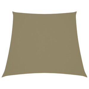 vidaXL Voile de parasol Tissu Oxford trapèze 3/5x4 m Beige