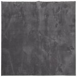 vidaXL Tapis HUARTE à poils courts doux lavable anthracite 200x200 cm