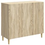 vidaXL Buffet Chêne Sonoma 89 x 34 5 x 80 cm Bois d'ingénierie