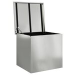 vidaXL Coffre de rangement d'extérieur - 55x50.5x50 cm en acier galvanisé