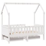 vidaXL Cadre de lit enfant avec tiroirs sans matelas 80x170 cm bois