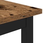 vidaXL Table de salle à manger / Table de repas MÉTAL
