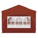 vidaXL Tente de fête pop-up 575 x 288 x 245 cm Terre cuite