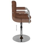 vidaXL Tabouret de bar Marron Tissu