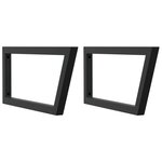 vidaXL Étagère de vasque murale acier et bois massif de hêtre