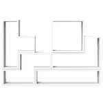 vidaXL Étagère murale blanc 96x12x64 cm bois d’ingénierie