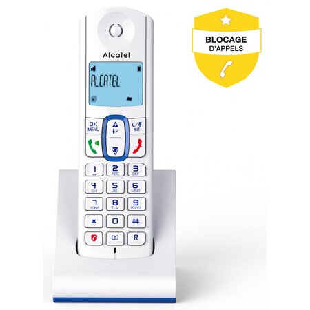 Téléphone Sans Fil Alcatel F 630 Bleu