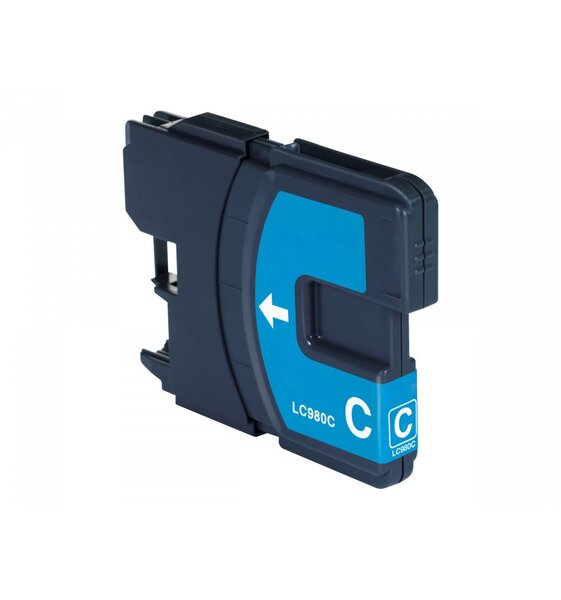 Brother LC-980 / LC-1100 / LC-61 Jet d'Encre Cyan Haute Capacité Compatible