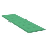 vidaXL Coussin de chaise de terrasse vert (75+105)x50x3 cm