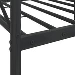 vidaXL Lit de repos sans matelas noir 80x200 cm acier