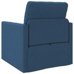 vidaXL Canapé-Lit Bleu 74 x 77 x 81 cm Velours