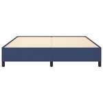 vidaXL Cadre de lit sans matelas bleu 180x200 cm tissu