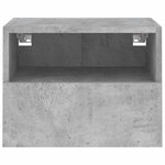 vidaXL Meubles TV muraux 2 Pièces gris béton 40x30x30cm bois d'ingénierie