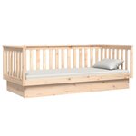 vidaXL Lit de jour sans matelas 100x200 cm bois de pin massif