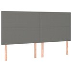 vidaXL Cadre de lit sans matelas gris foncé 160x200 cm tissu