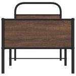vidaXL Cadre de lit sans matelas 80x200cm chêne marron bois ingénierie