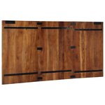 vidaXL Tête de lit multicolore 160 cm bois massif récupération