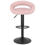 vidaXL Tabourets de bar lot de 2 rose velours