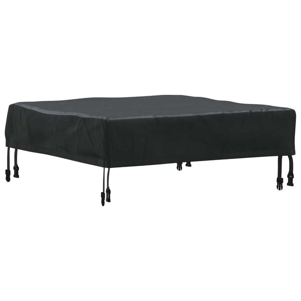vidaXL Housse de Table 72 x 72 x 15 cm Carré Imperméable Noir
