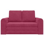 vidaXL canapé-lit 2 en 1 bourgogne 148x71x83 cm en velours