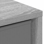 vidaXL Buffet avec tiroir Gris Sonoma 25 5 x 22 x 69 5 cm
