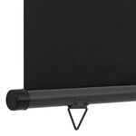 vidaXL Auvent latéral de balcon 122x250 cm noir